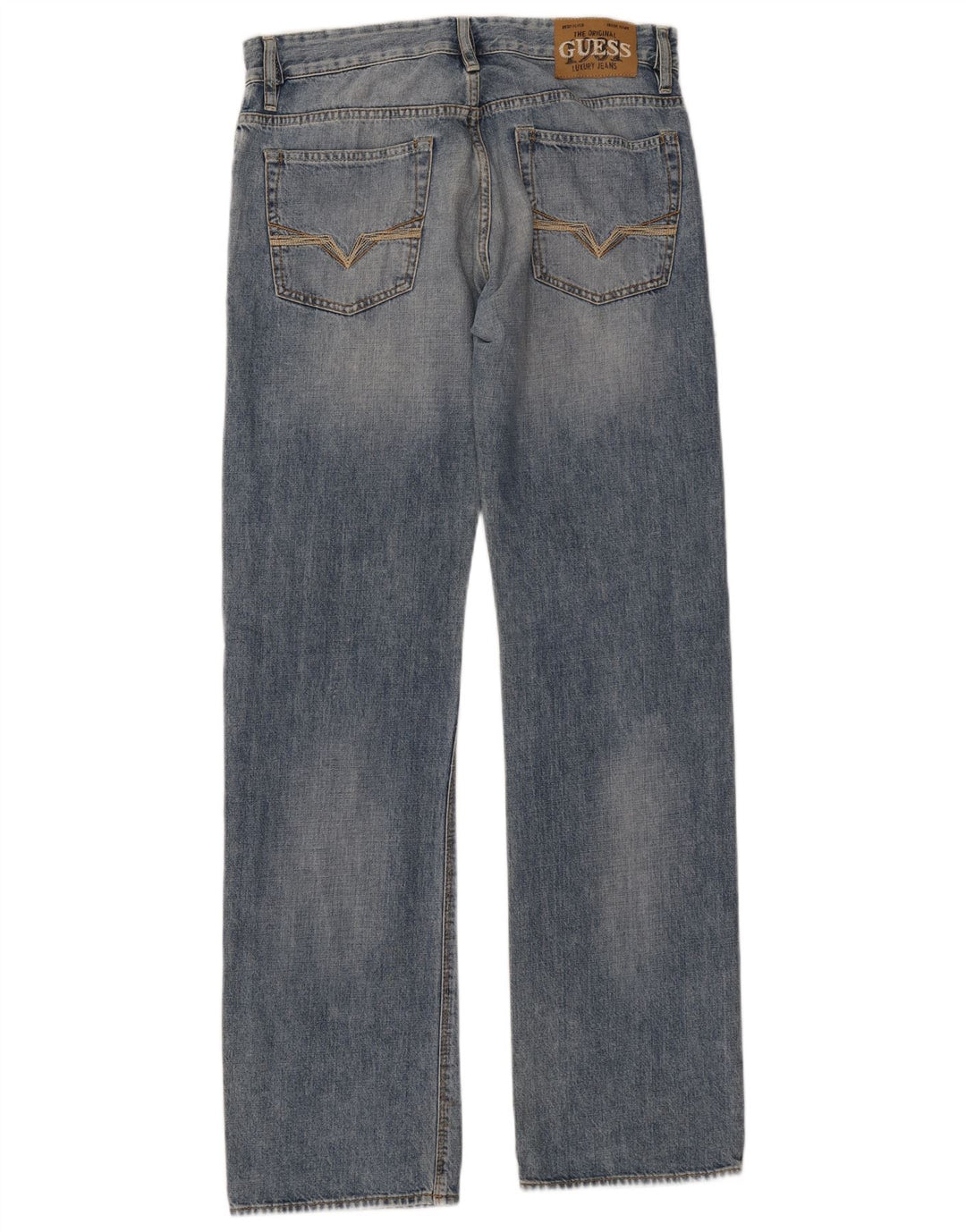 Guess Damskie Proste Dżinsy W31 L34 Niebieskie Bawełniane