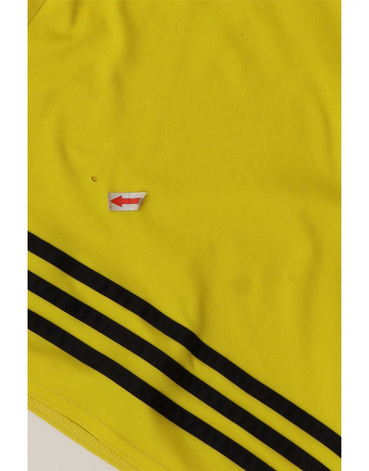 Męskie spodenki sportowe Adidas Climalite, duże, żółte, poliestrowe