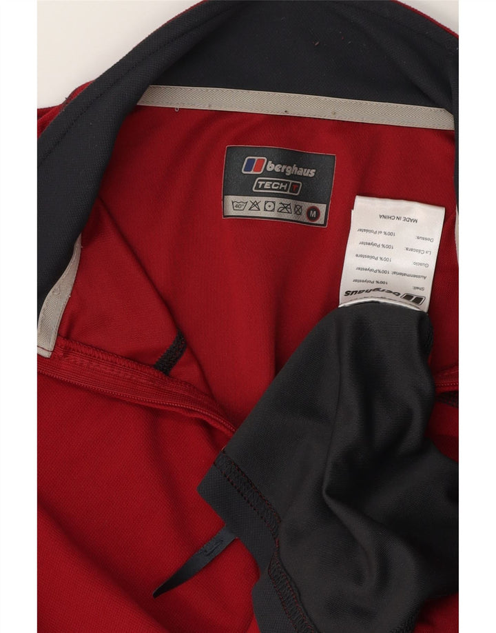 Męski dres Berghaus z zamkiem błyskawicznym, bluza dresowa w kolorze średniej czerwieni