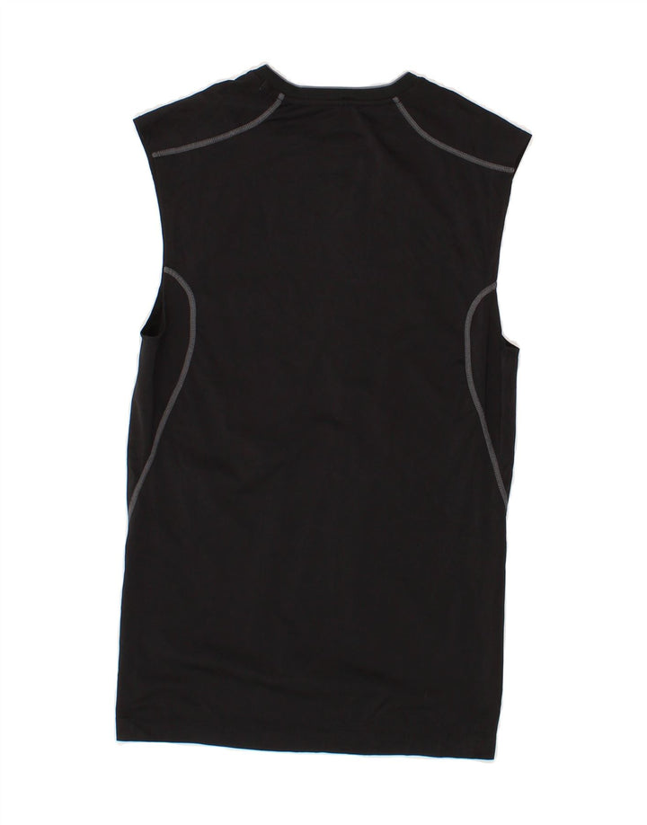 NIKE Womens Tight Fit Vest Top UK 12 Medium Black Polyester Vintage Nike and Second-Hand Nike from Messina Hembry 