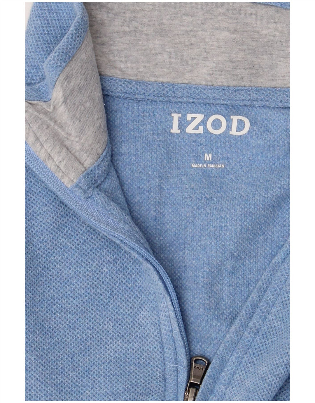 Damski sweter IZOD z zamkiem błyskawicznym UK 14, średni niebieski