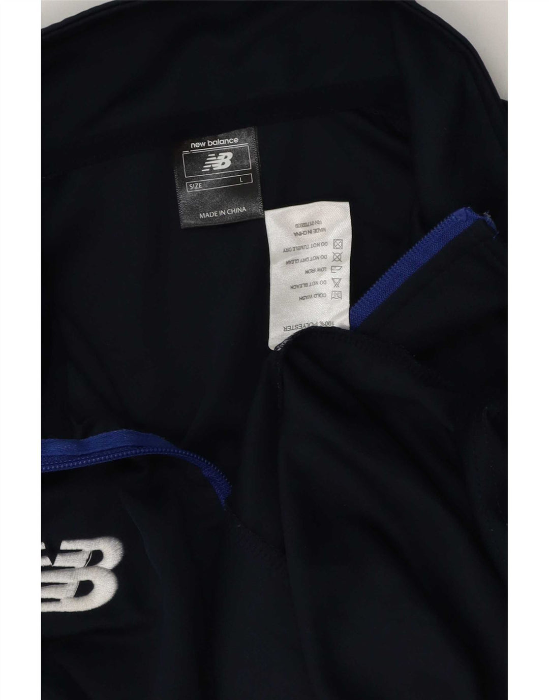 Męski dres New Balance z grafiką, duży, granatowy