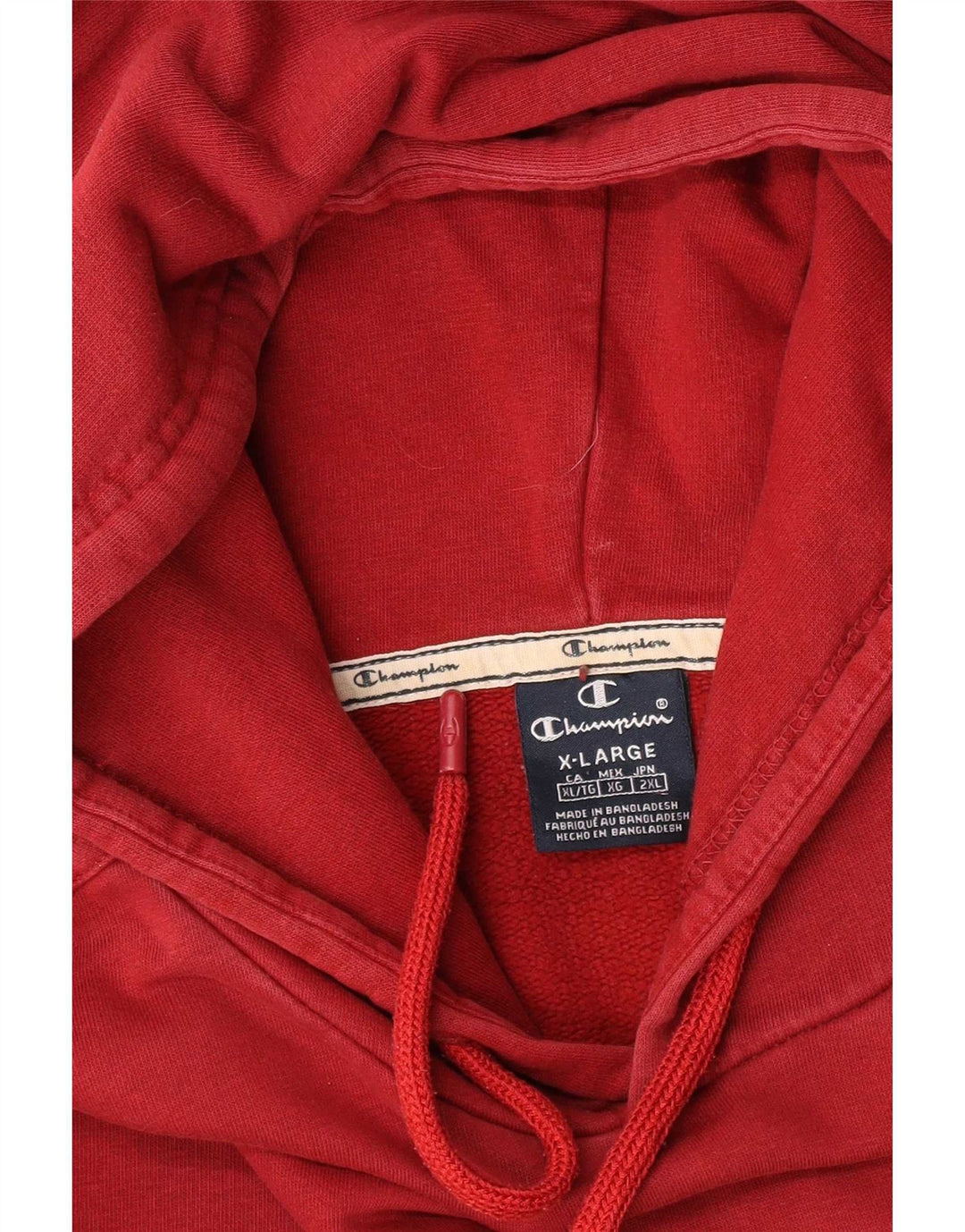 Męski sweter z kapturem Champion Graphic XL w kolorze czerwonym