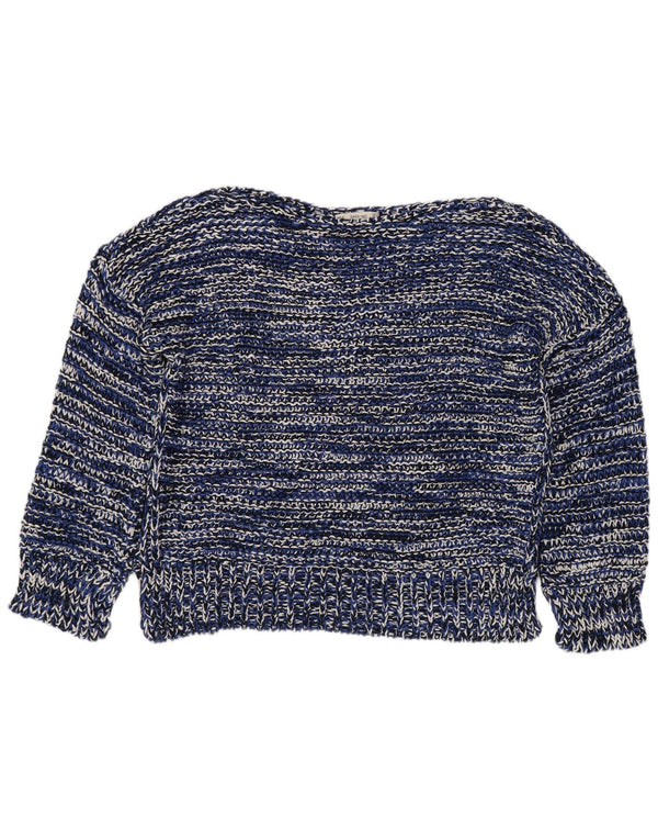 Damski sweter Zara z dekoltem w łódkę, UK 16, duże granatowe paski