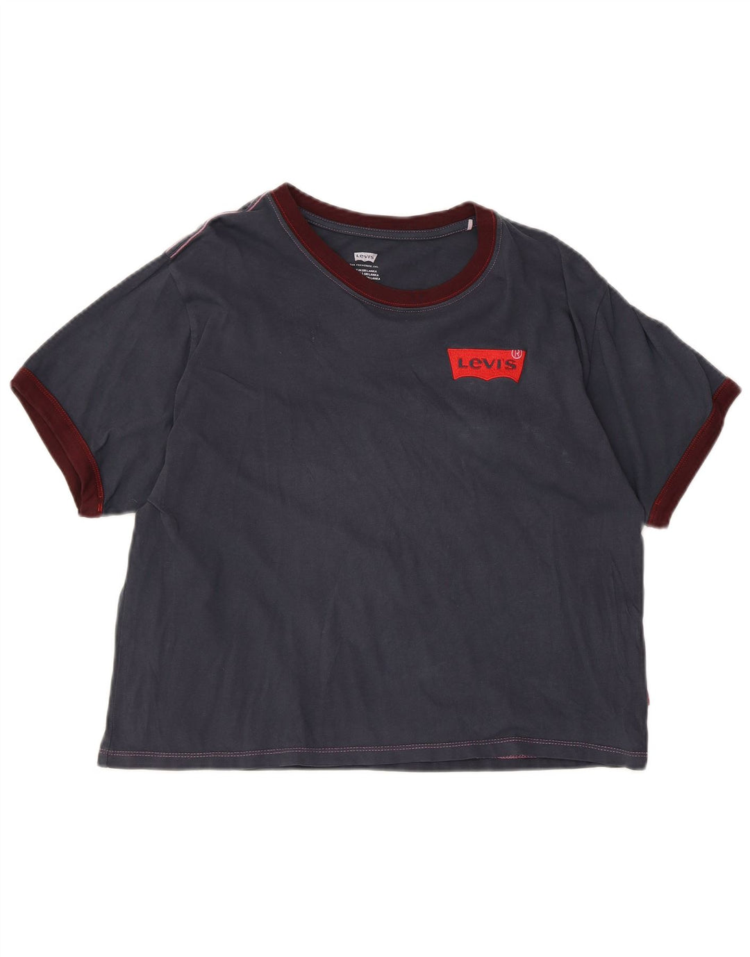 Damska koszulka oversize LEVI'S Top UK 6 XS Granatowa