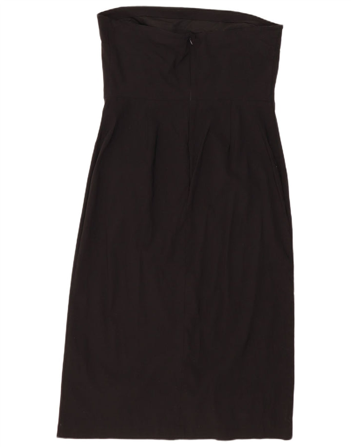 Marks & Spencer Damska sukienka bez ramiączek UK 18 XL, czarna wiskoza