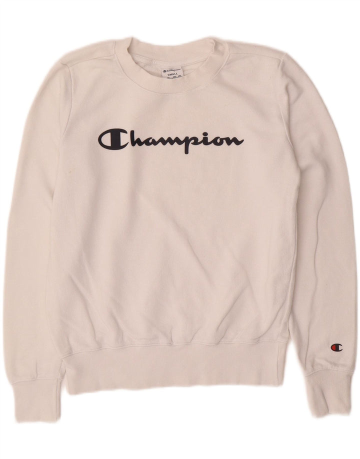 Damska bluza Champion Graphic Jumper UK 10 Small White Cotton
