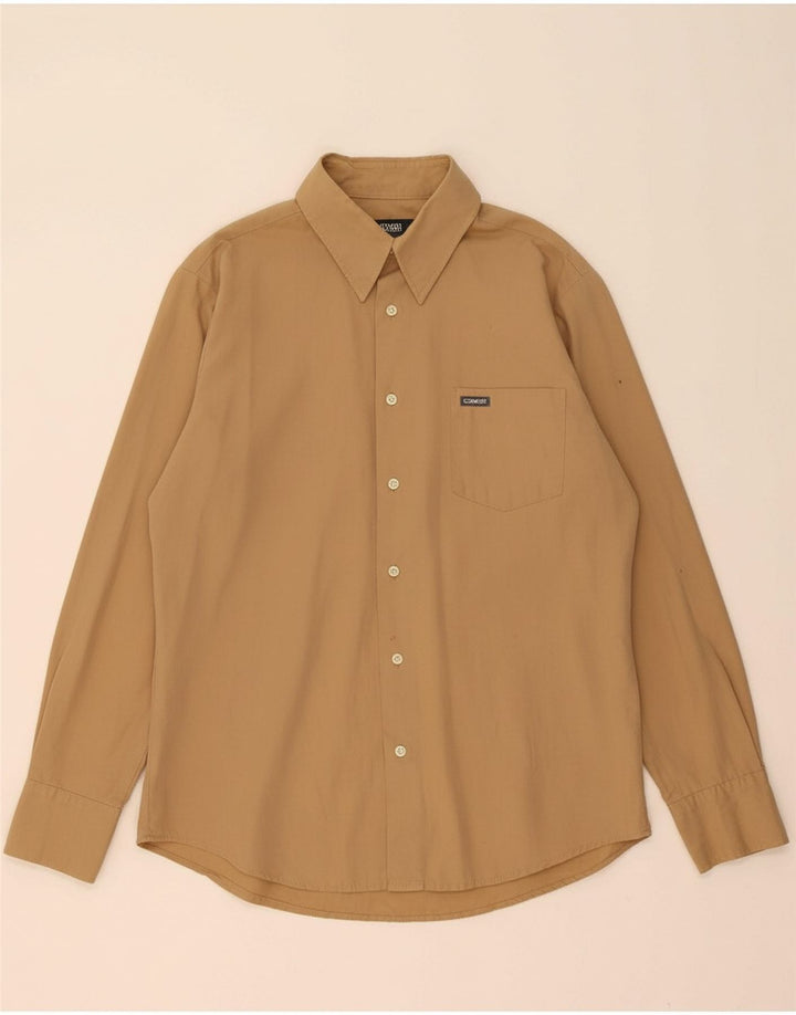 DIESEL Mens Shirt Medium Beige Cotton