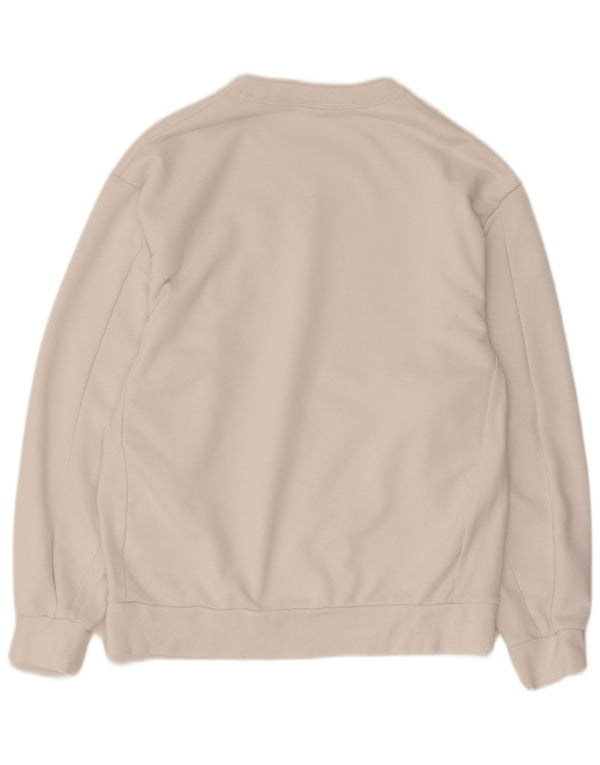 Męska bluza dresowa Nike Dri Fit, średnia biała bawełna