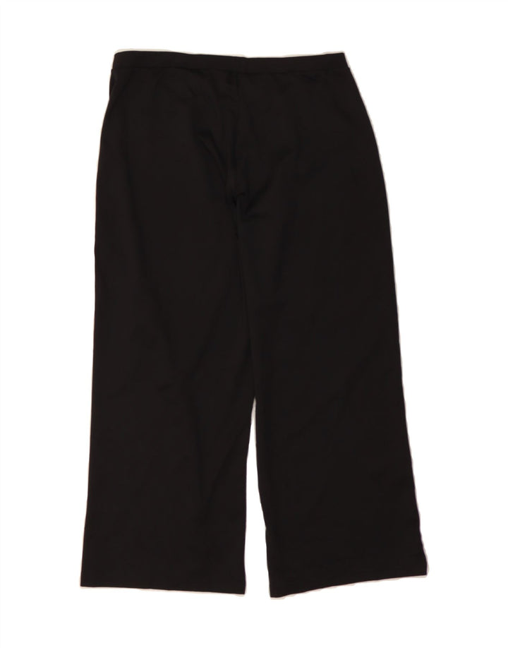 REEBOK Womens Capri Tracksuit Trousers UK 14 Medium  Black Polyester Vintage Reebok and Second-Hand Reebok from Messina Hembry 