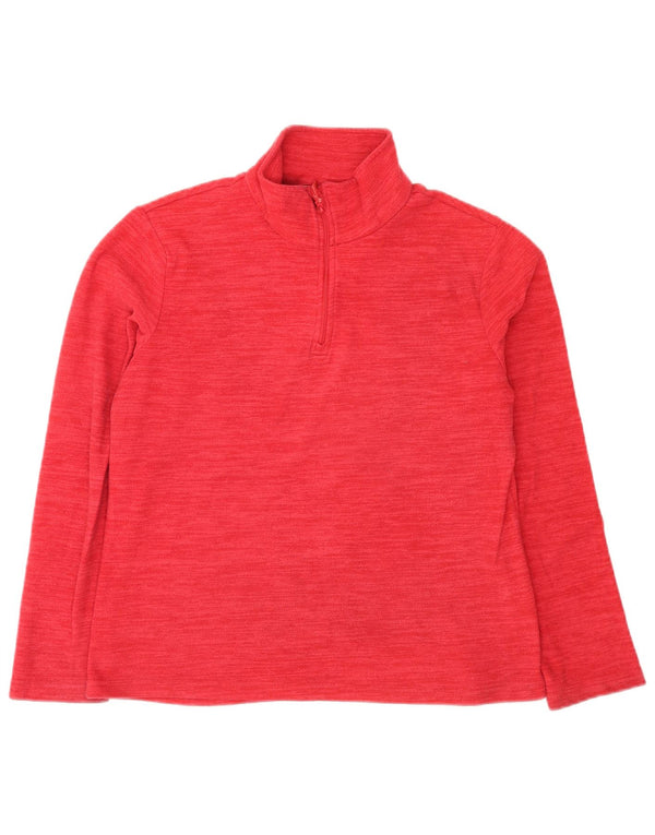 Damski sweter polarowy Mountain Warehouse z zamkiem błyskawicznym UK 12, średni, różowy, nakrapiany