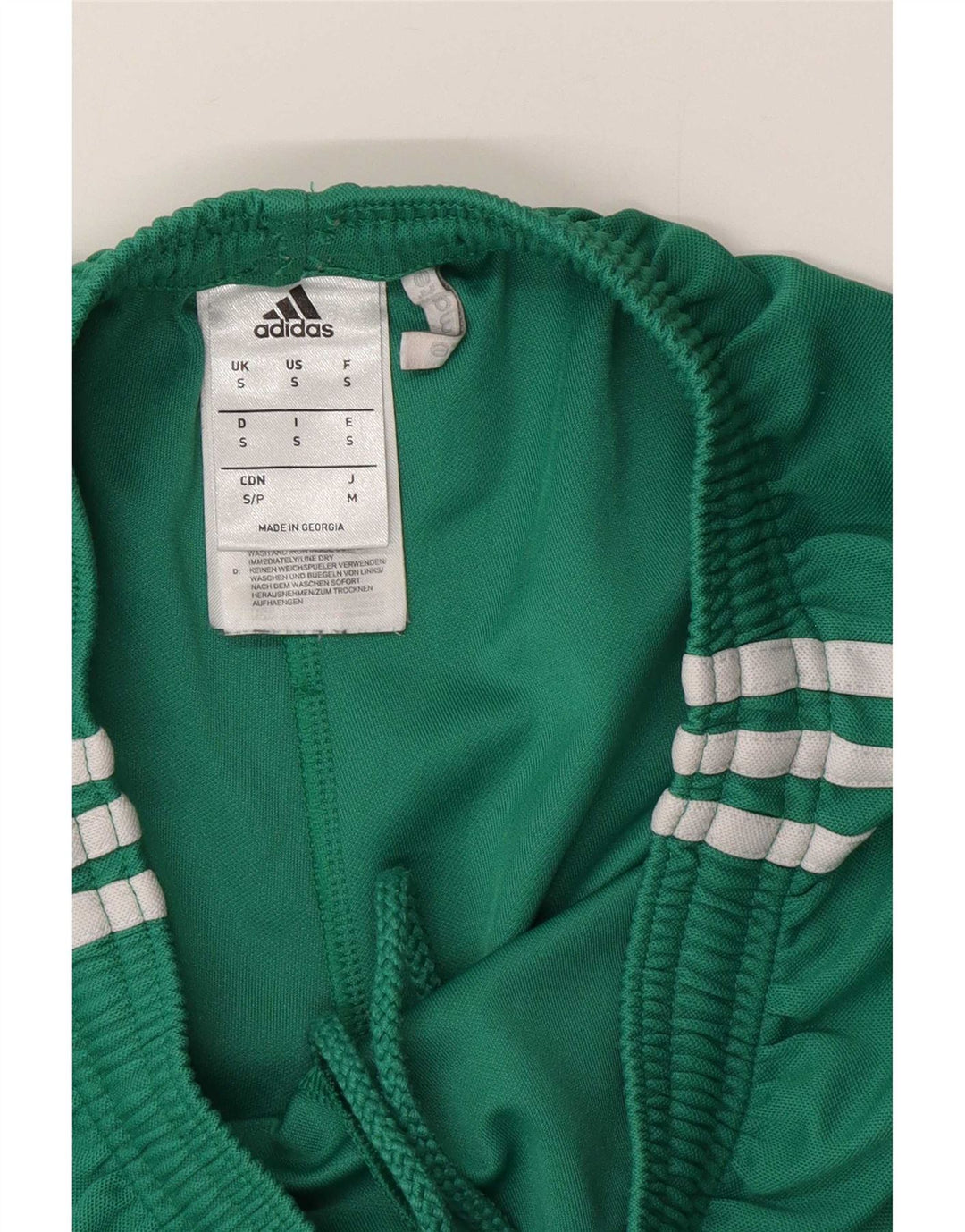 Męskie spodenki sportowe Adidas Climalite, małe, zielone, z poliestru
