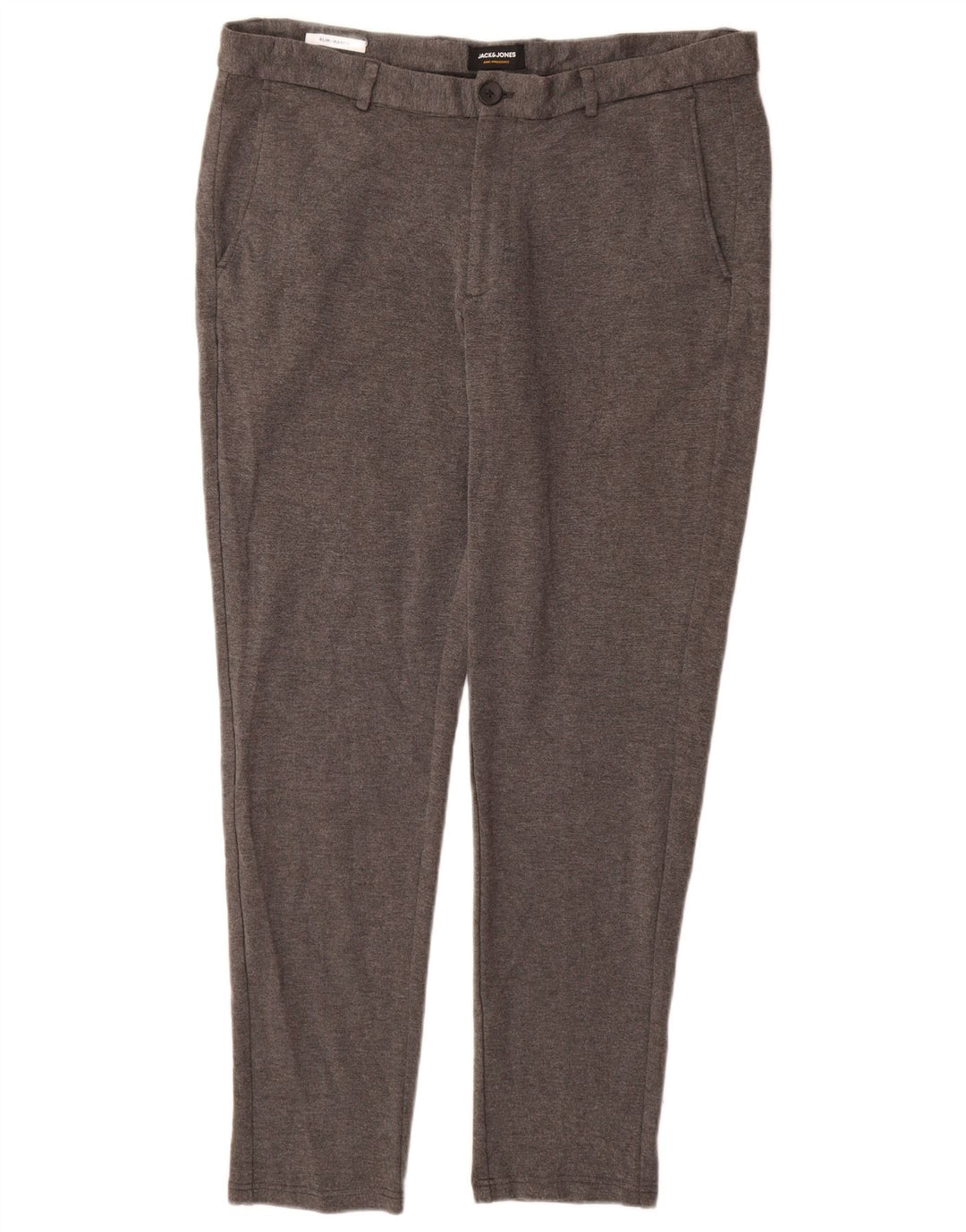 Męskie spodnie chino JACK & JONES Marco Slim W36 L32 Szara wiskoza