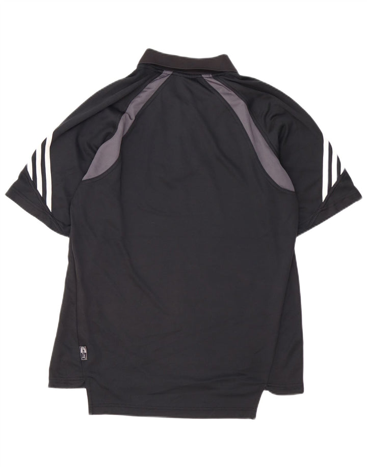 Męska koszulka polo ADIDAS Climalite, duża, czarna, z poliestru