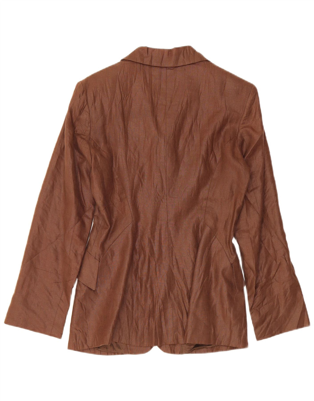 Vintage damska marynarka zapinana na 3 guziki UK 10, mała brązowa