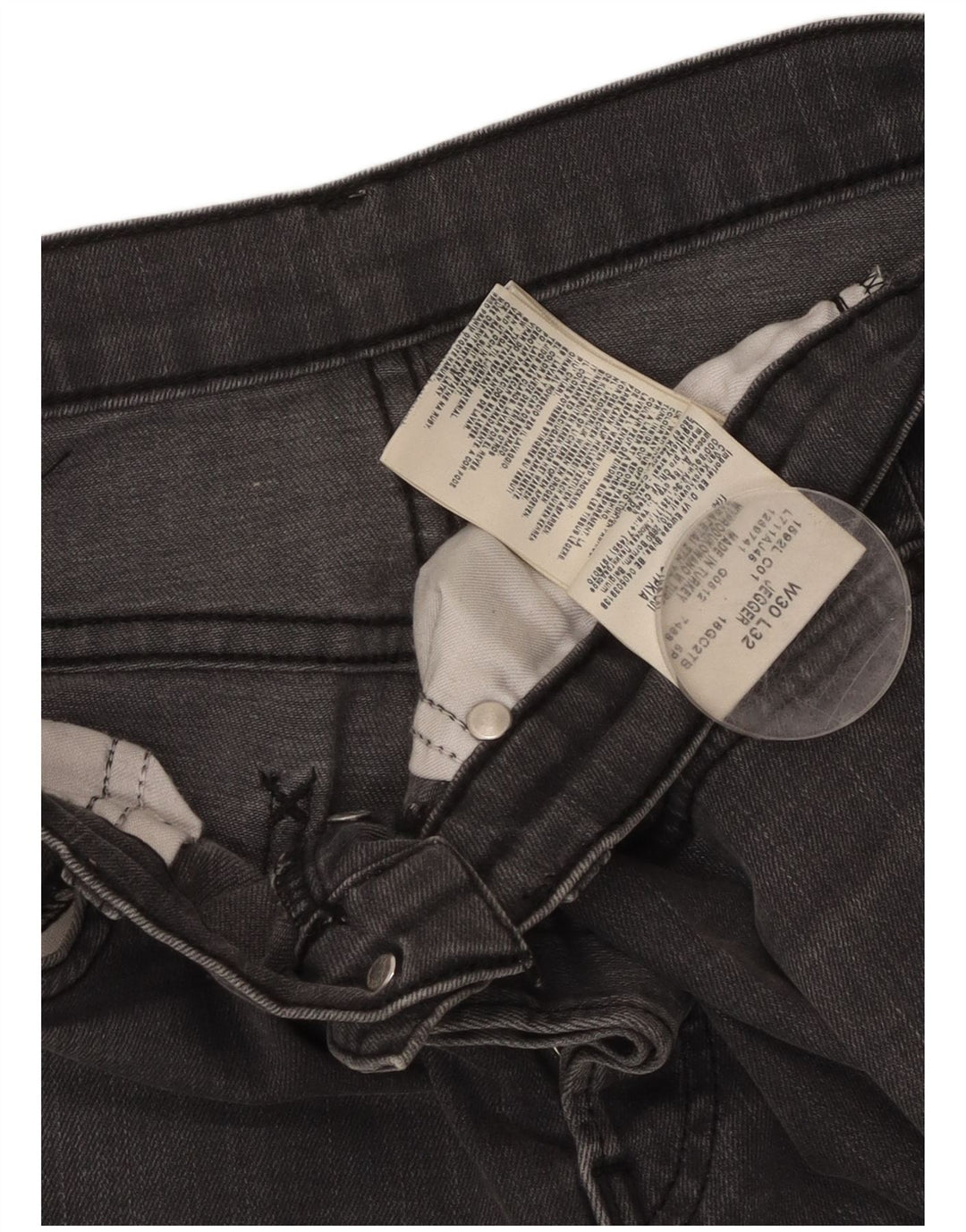 Męskie jeansy LEE Jegger Straight W30 L32 Szara bawełna