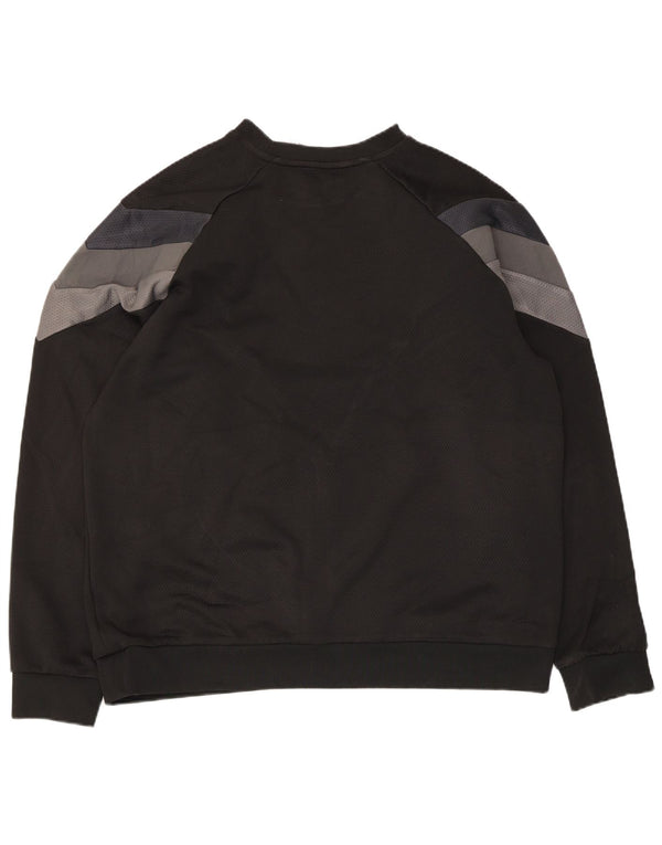 Adidas Męska bluza bluza XL Czarny poliester z blokami kolorów