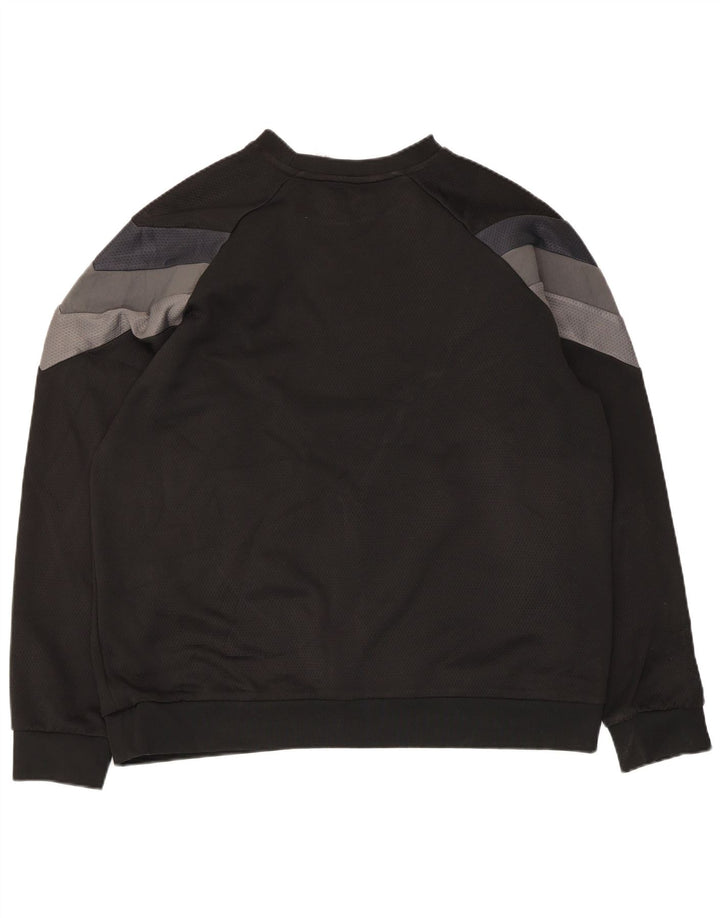 Adidas Męska bluza bluza XL Czarny poliester z blokami kolorów
