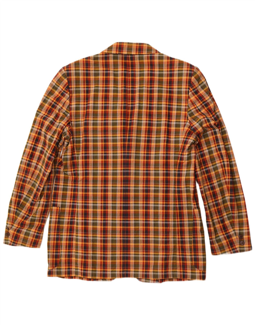 Męska marynarka zapinana na 2 guziki VINTAGE IT 54 2XL wielokolorowa bawełniana krata