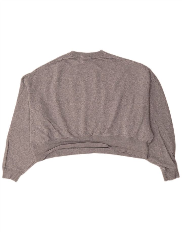 Damska bluza dresowa Nike Crop Oversize UK 10, mała, szara, nakrapiana