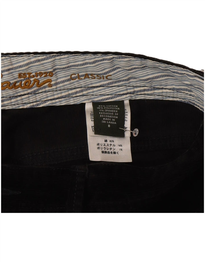 Klasyczne sztruksowe spodnie damskie Eddie Bauer US 8 Medium W30 L32 Czarne