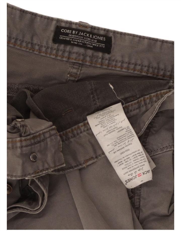 Męskie spodenki chino Jack & Jones W34, duże, szare, bawełniane