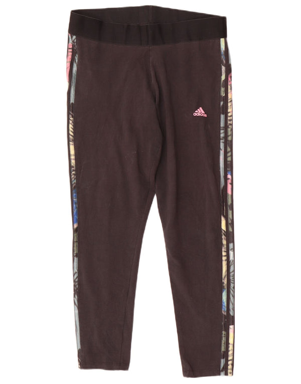Legginsy damskie Adidas UK 16/18, duże, czarne, bawełniane