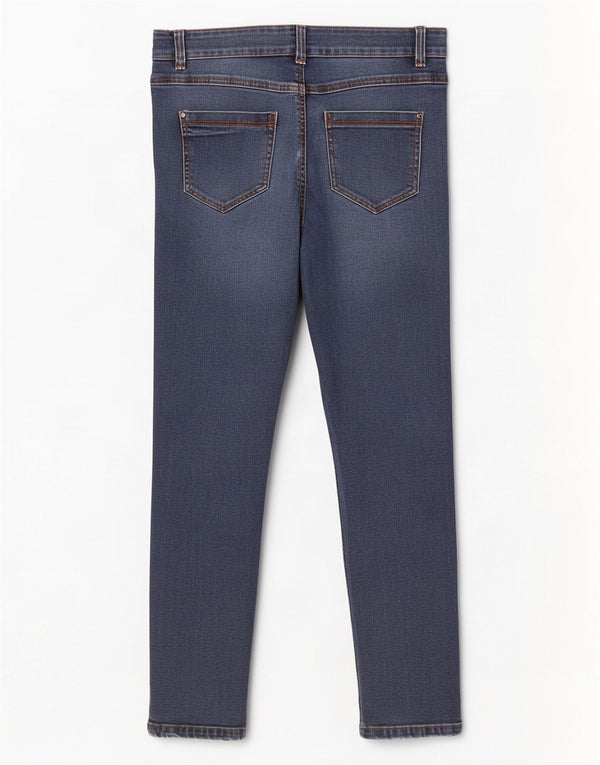 Damskie jeansy skinny M&Co UK 10 Small W30 L28 Granatowa bawełna