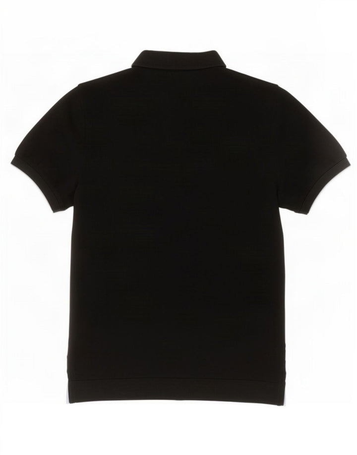 Męska koszulka polo Massimo Dutti, duża, czarna, bawełniana