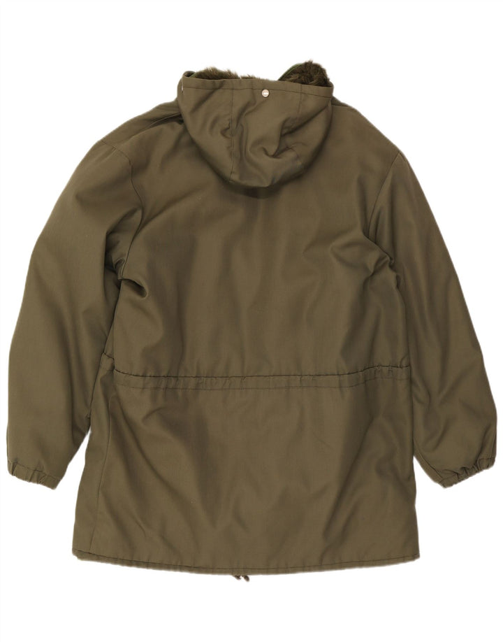Vintage męska kurtka parka z kapturem IT 50 Large Khaki