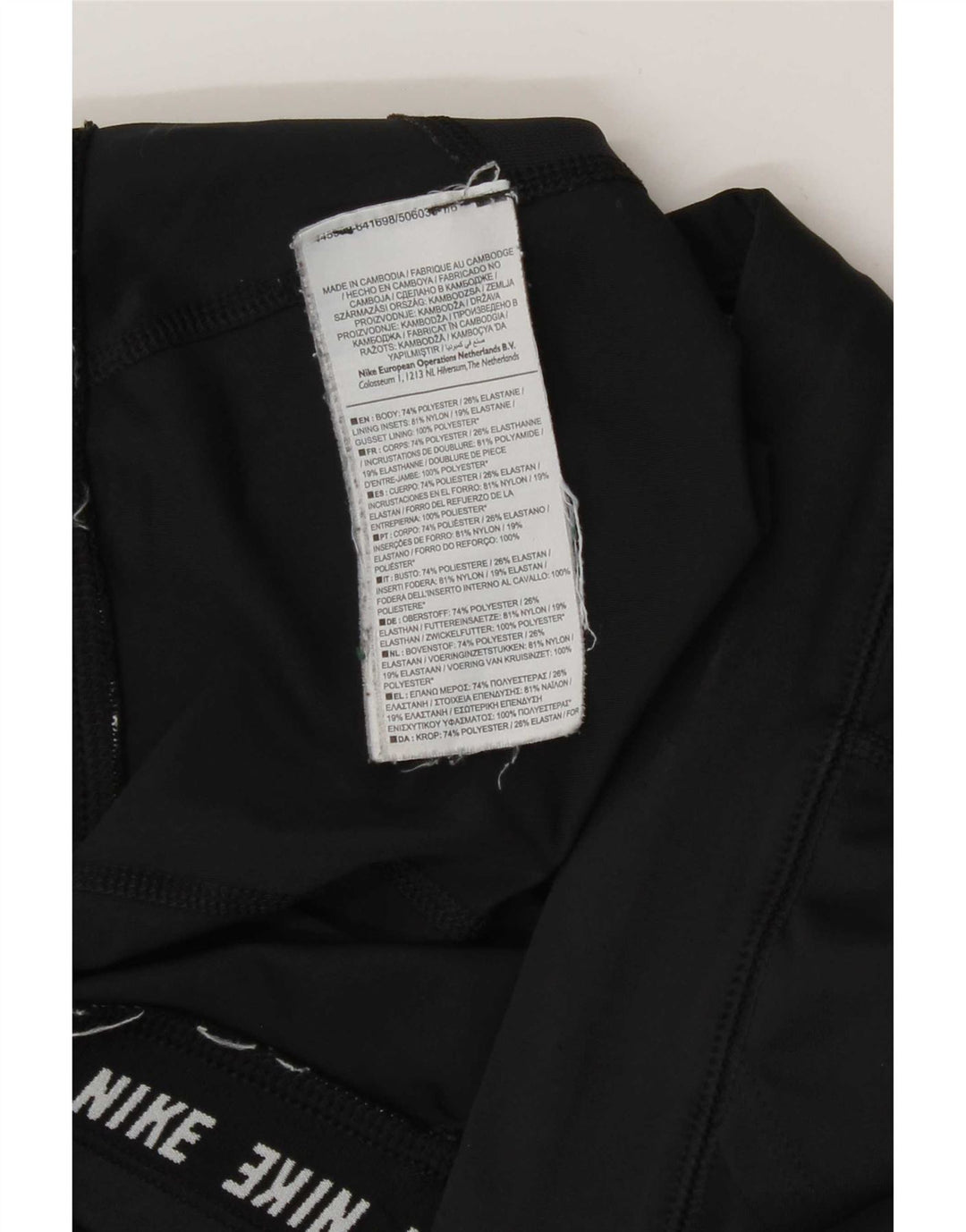 Damskie legginsy Nike Dri Fit UK 12, średni czarny poliester