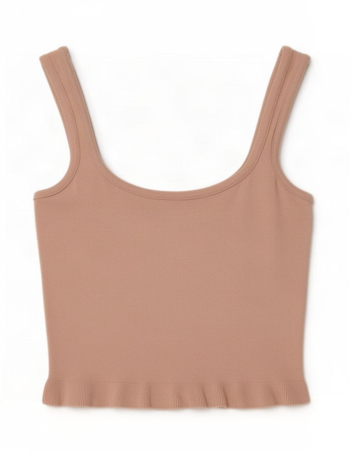 Krótki top damski Zara UK 8, mały, różowy