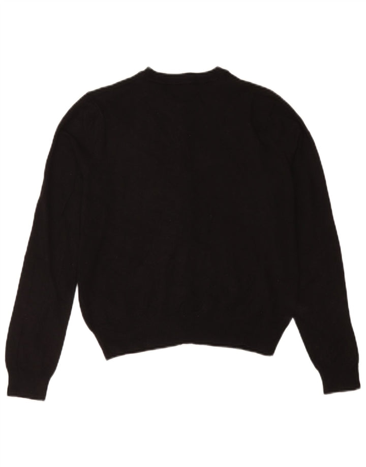Marks & Spencer Krótki sweter damski UK 12 Średni czarny wiskoza