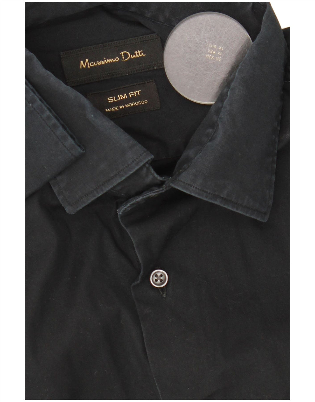 Męska koszula slim fit Massimo Dutti XL w kolorze czarnym