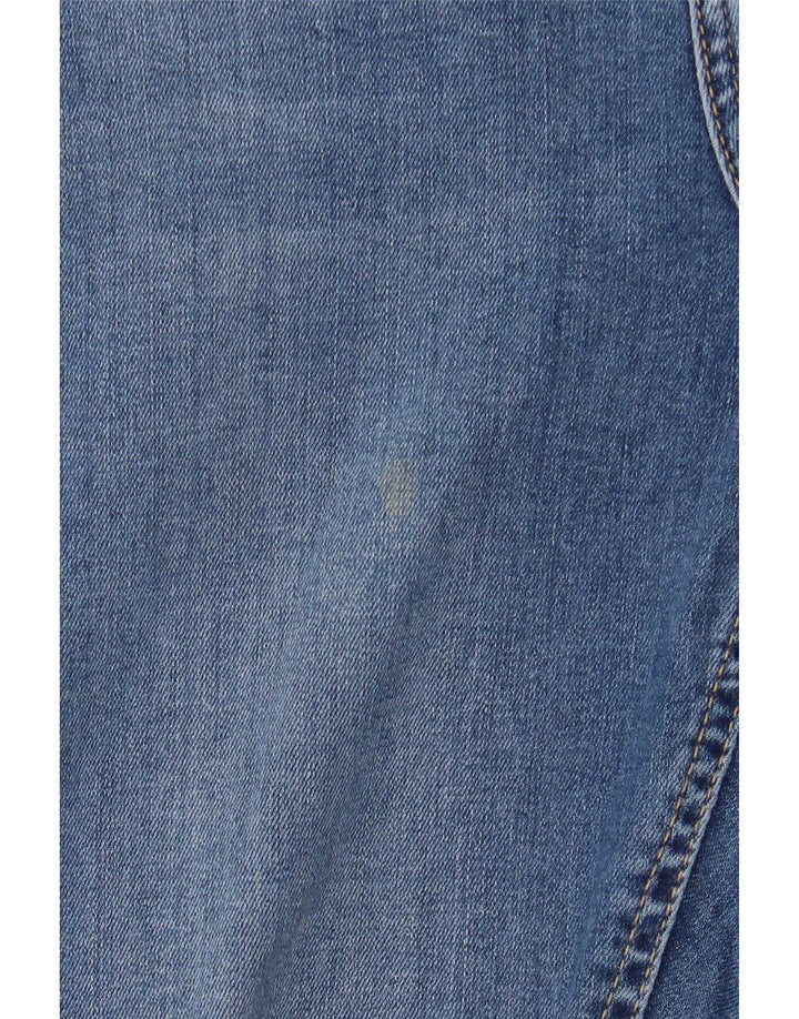 Topshop Damskie jeansy Jamie Flared W30 L32 Niebieskie bawełniane