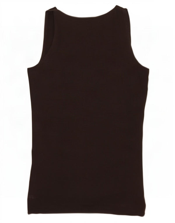 Massimo Dutti Womens Vest Top UK 8 Small Brown