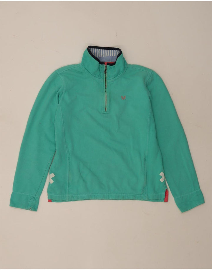 CREW CLOTHING Damski sweter oversize UK 12, średni zielony