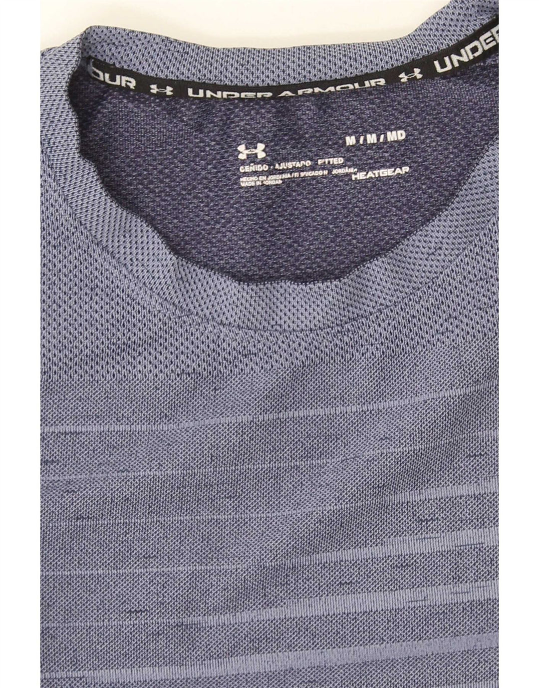 Męska koszulka t-shirt Under Armour Heat Gear w średnie niebieskie paski