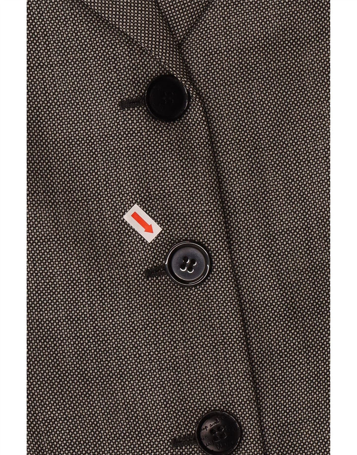 Tania i szykowna marynarka damska MOSCHINO UK 14, duża, szara, klasyczna