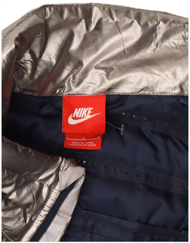 Kurtka męska NIKE USA 2014 Olympic Aeroflot Padded Jacket UK 40, duża, srebrna