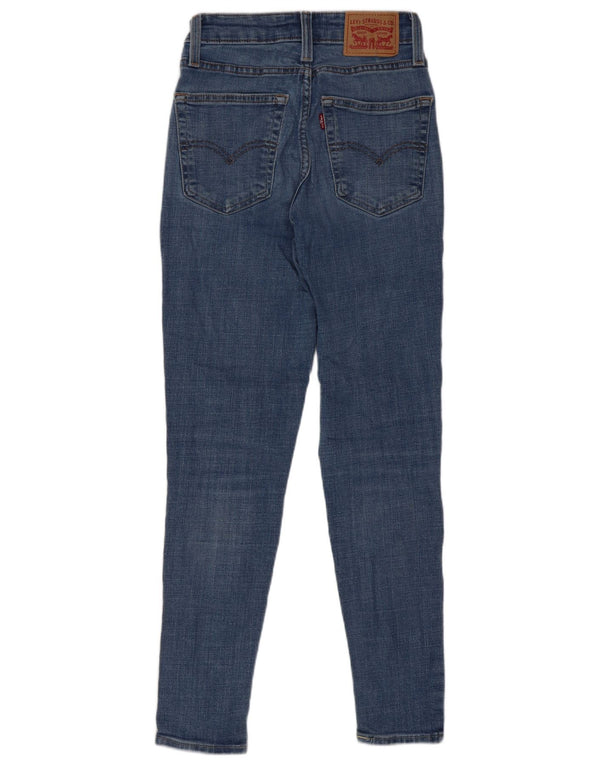 Damskie jeansy Levi's 721 z wysokim stanem W25 L28 Niebieska bawełna
