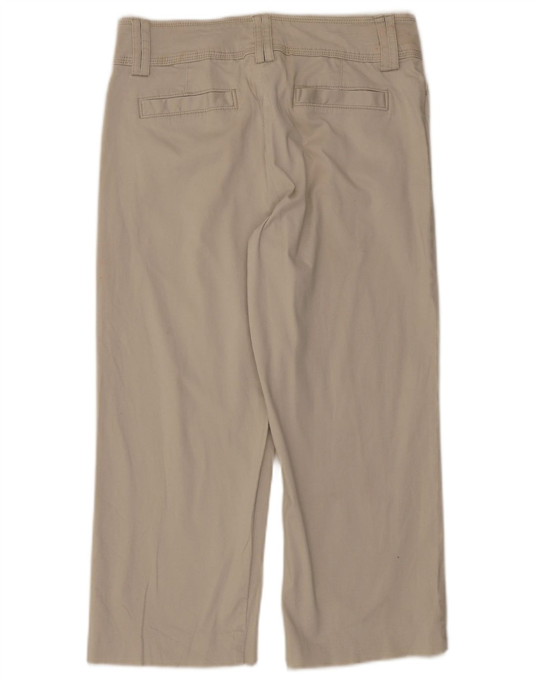 LEE Womens Natural Fit Straight Capri Trousers US 6 Medium W30 L21 Grey