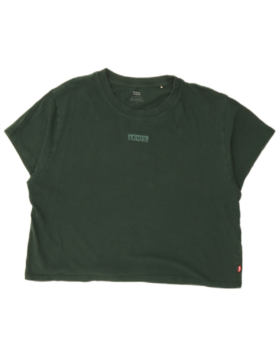 Damski T-shirt Levi's Crop Top UK 14 Średni Zielony