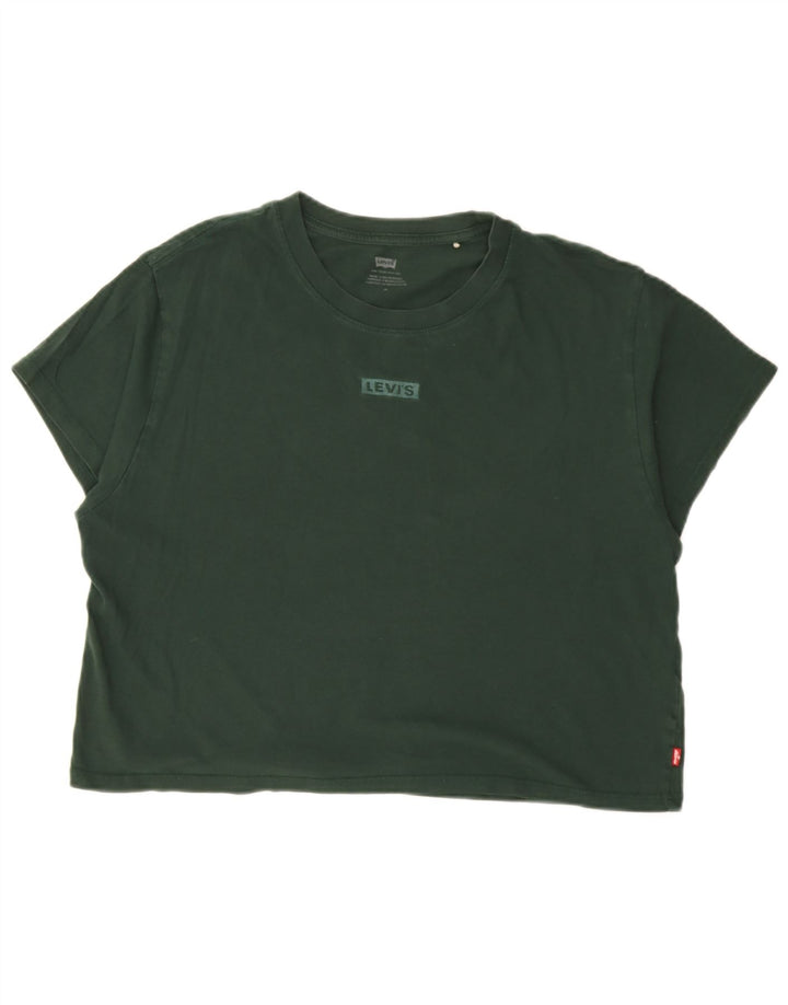 Damski T-shirt Levi's Crop Top UK 14 Średni Zielony