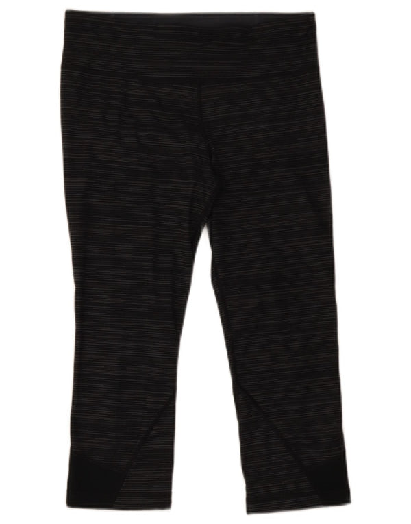 Damskie legginsy Capri Under Armour UK 10, małe, szare, poliestrowe paski