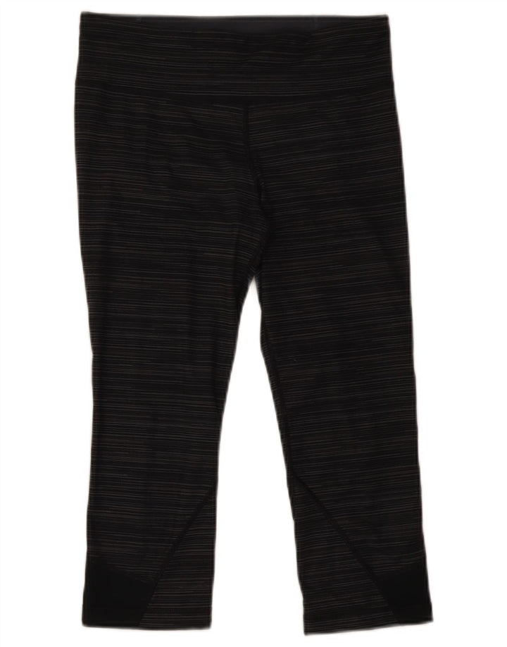 Damskie legginsy Capri Under Armour UK 10, małe, szare, poliestrowe paski