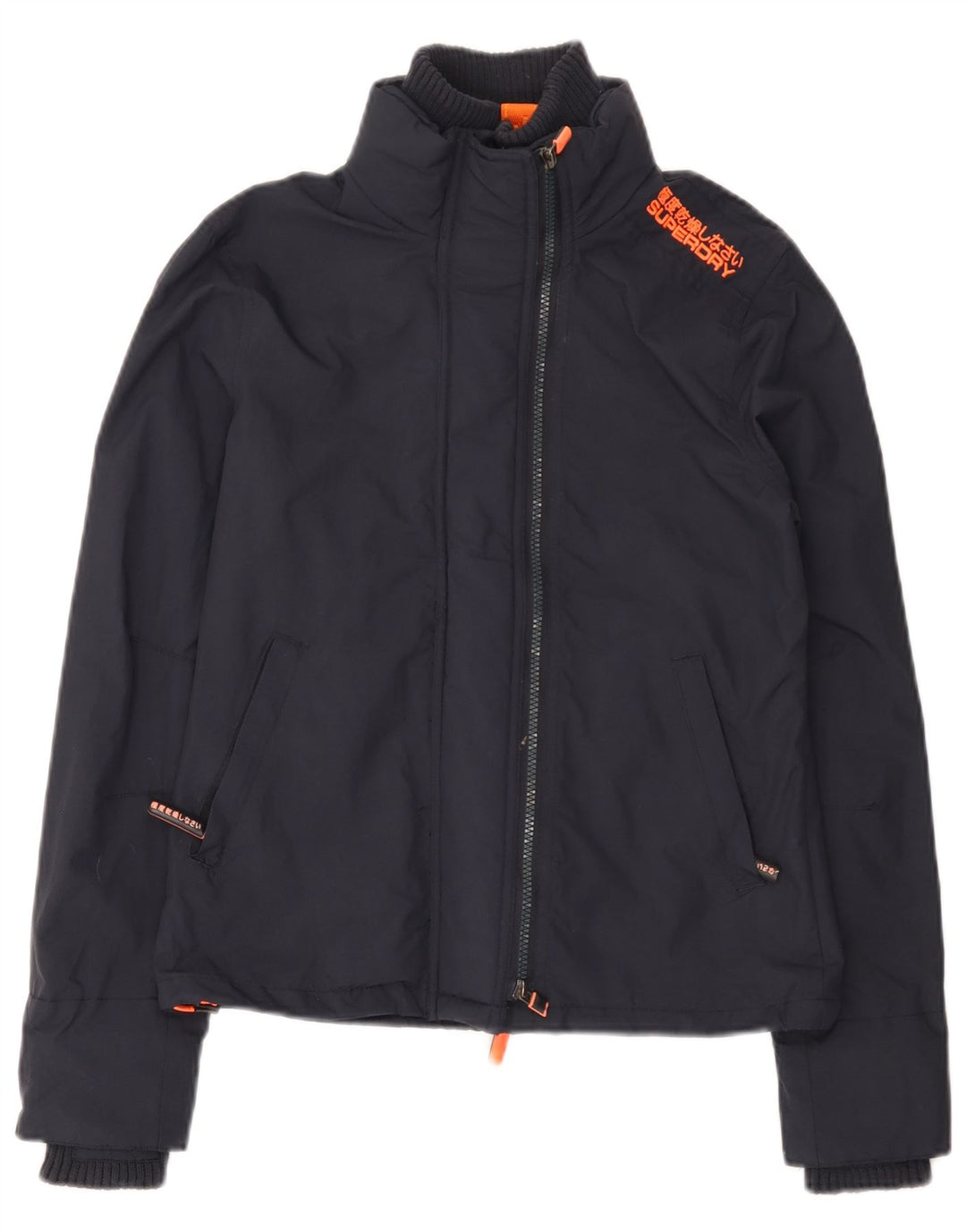 Damska kurtka przeciwdeszczowa Superdry The Windcheater Graphic UK 12, średni granat