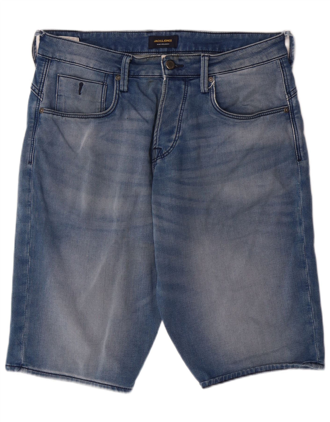 Męskie spodenki jeansowe JACK & JONES, średnie W32, niebieskie, bawełniane