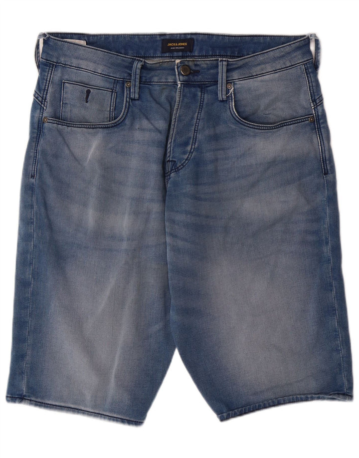 Męskie spodenki jeansowe JACK & JONES, średnie W32, niebieskie, bawełniane