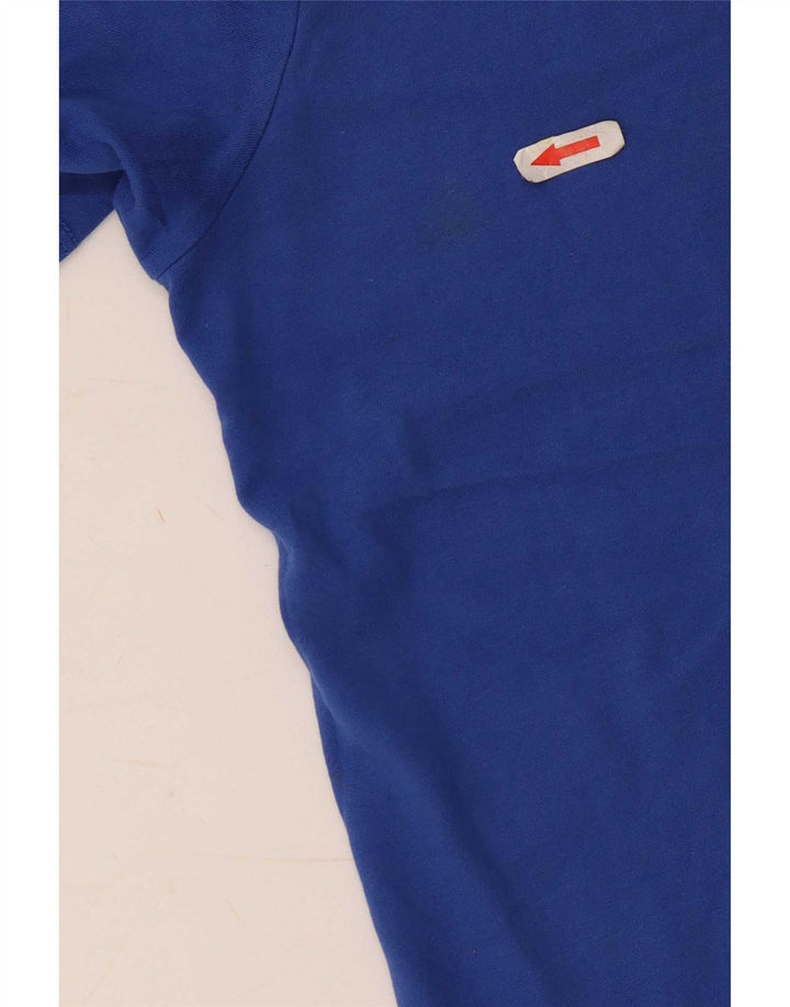 Męski T-shirt Nike Dri Fit Top, średni niebieski, bawełniany